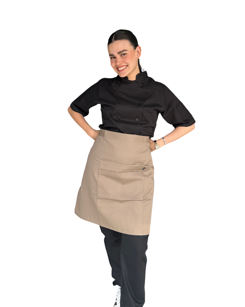 zittro Medio mandil delantal chef Canela. R92351-223