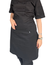 zittro Medio mandil delantal chef Negro. R92351-001