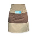 zittro Medio mandil delantal color Block Canela/Chocolate R92305-200