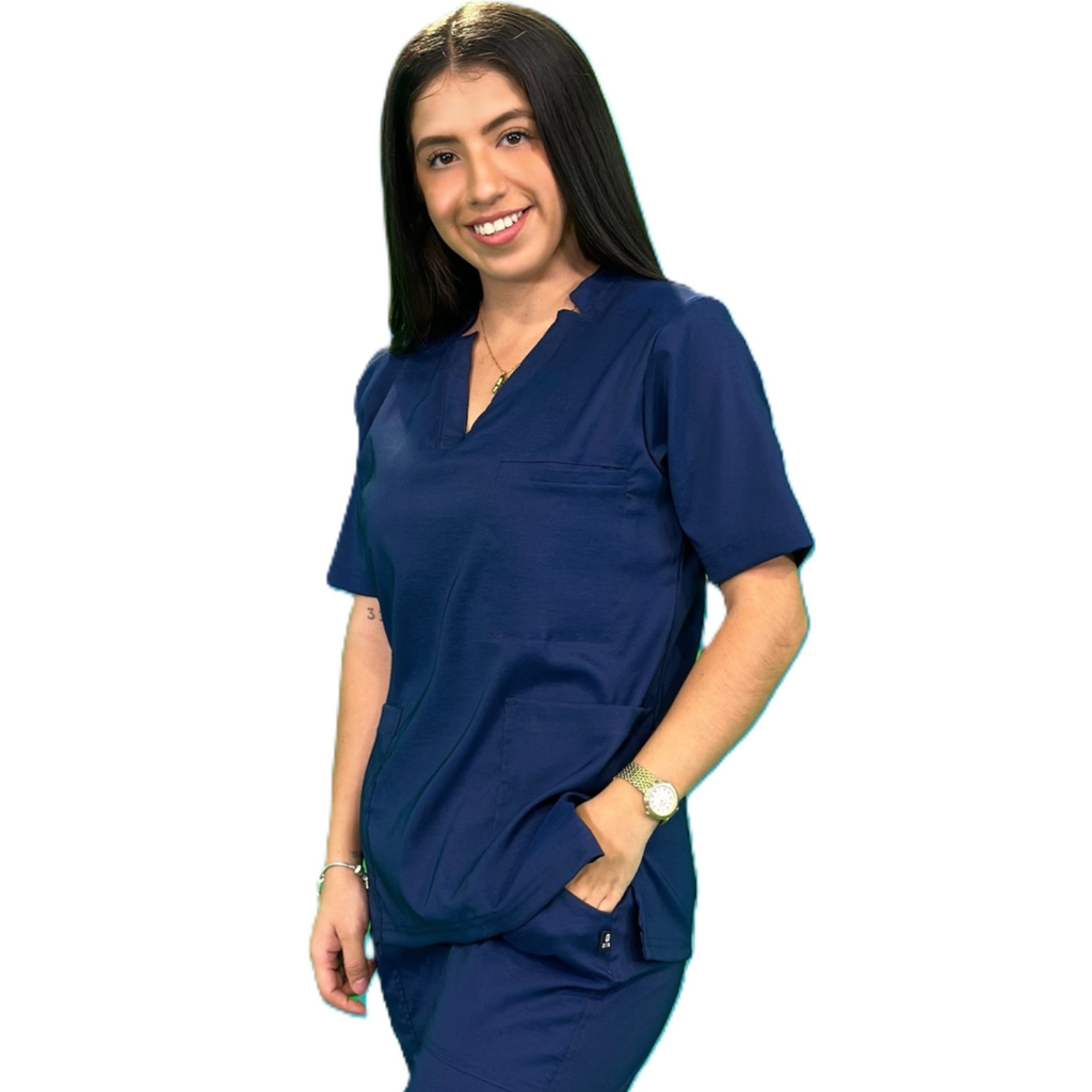 [M80202 440 ECH] zittro Filipina Médica Lycra Mujer Marino M80202-440 (ECH)